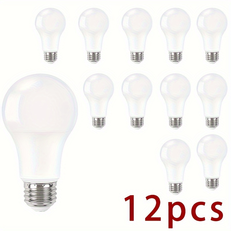 

12pcs Led Bulbs, 189-265v 10w, White Light Warm Light Neutral Light