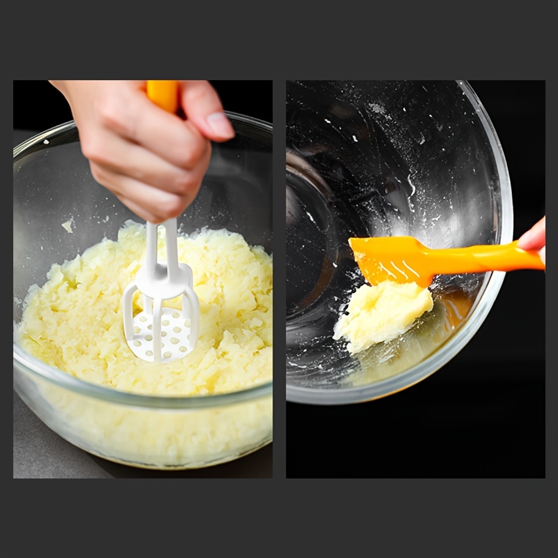 1pc Yellow 3-in-1 Multifunctional Egg Tongs - Heat-resistant, Dough Mixer,  Baking, Mixing Tool - Manual Egg Beater