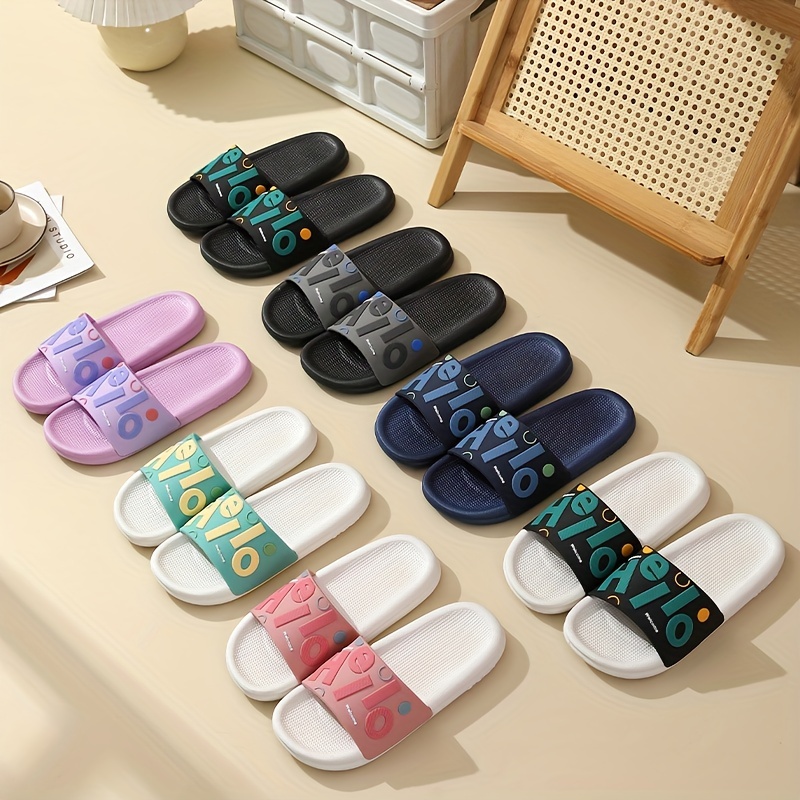 Funny Cute Inspirational Letters Shoes Sandals - Temu