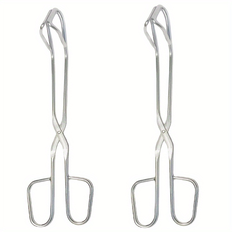 2 Pcs Pinces de Cuisson Ciseaux Pince à Pain en Acier inoxydable Pinces de  Service de