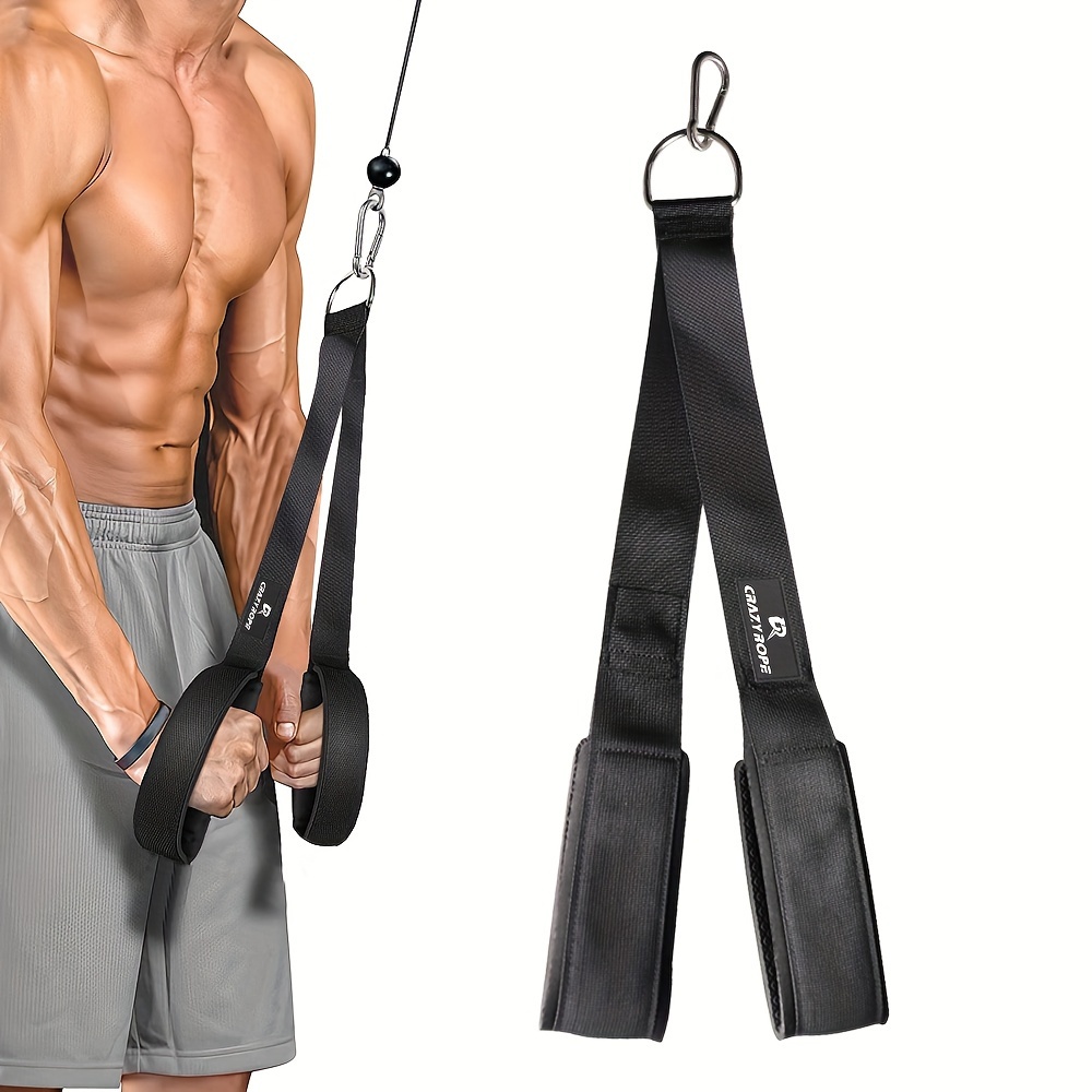 Accesorios de gimnasio Kit de mango de fitness de acero multifuncional,  herramientas de gimnasio, mango en V, palo de tríceps, cuerda de tríceps