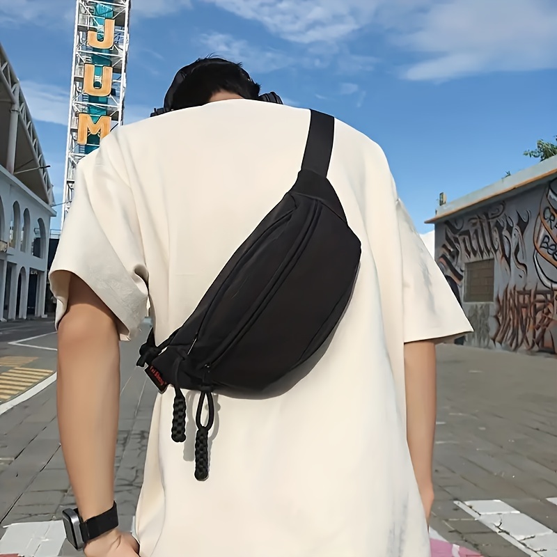 

New Men's Waist Bag, Mobile Phone Bag, Chest Bag With Adjustable Shoulder Strap, Lightweight Waist Bag, Suitable For Fitness Exercise Travel Work And Commuting