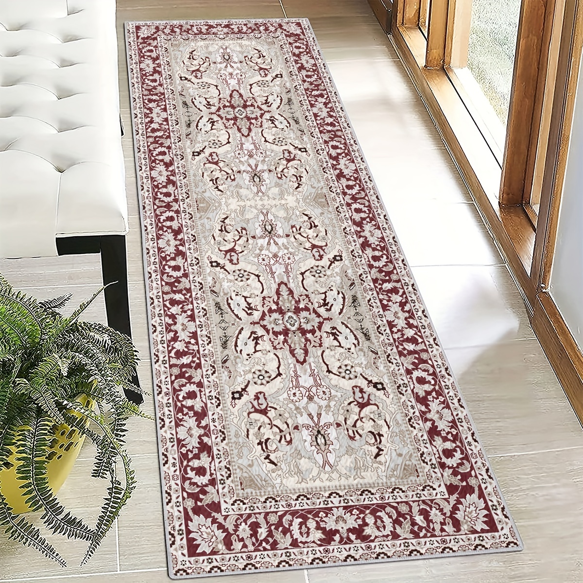 Persian Boho Kitchen Laundry Room Runner Rugs, Long Oriental Hallway Rug  Runner Kitchen Mat, Soft Non Slip Machine Washable Stair Carpet Runner For  Hall Living Room Bedroom Sunroom Hardwood Floors - Temu