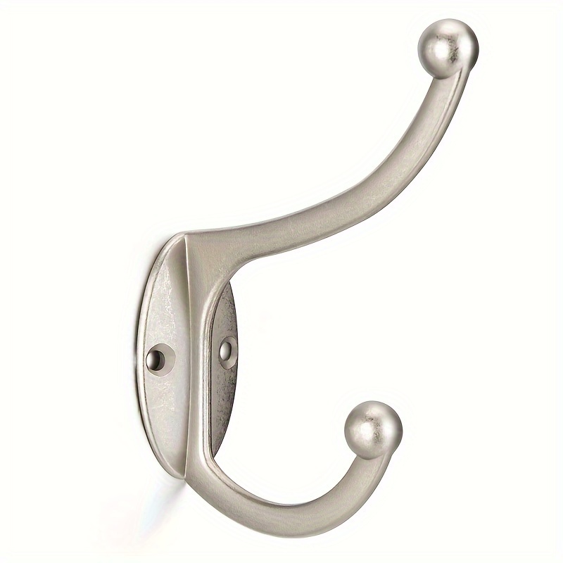 Qty 10 - Nickel Plated Clothing Hooks for DIY Coat Hanger Making