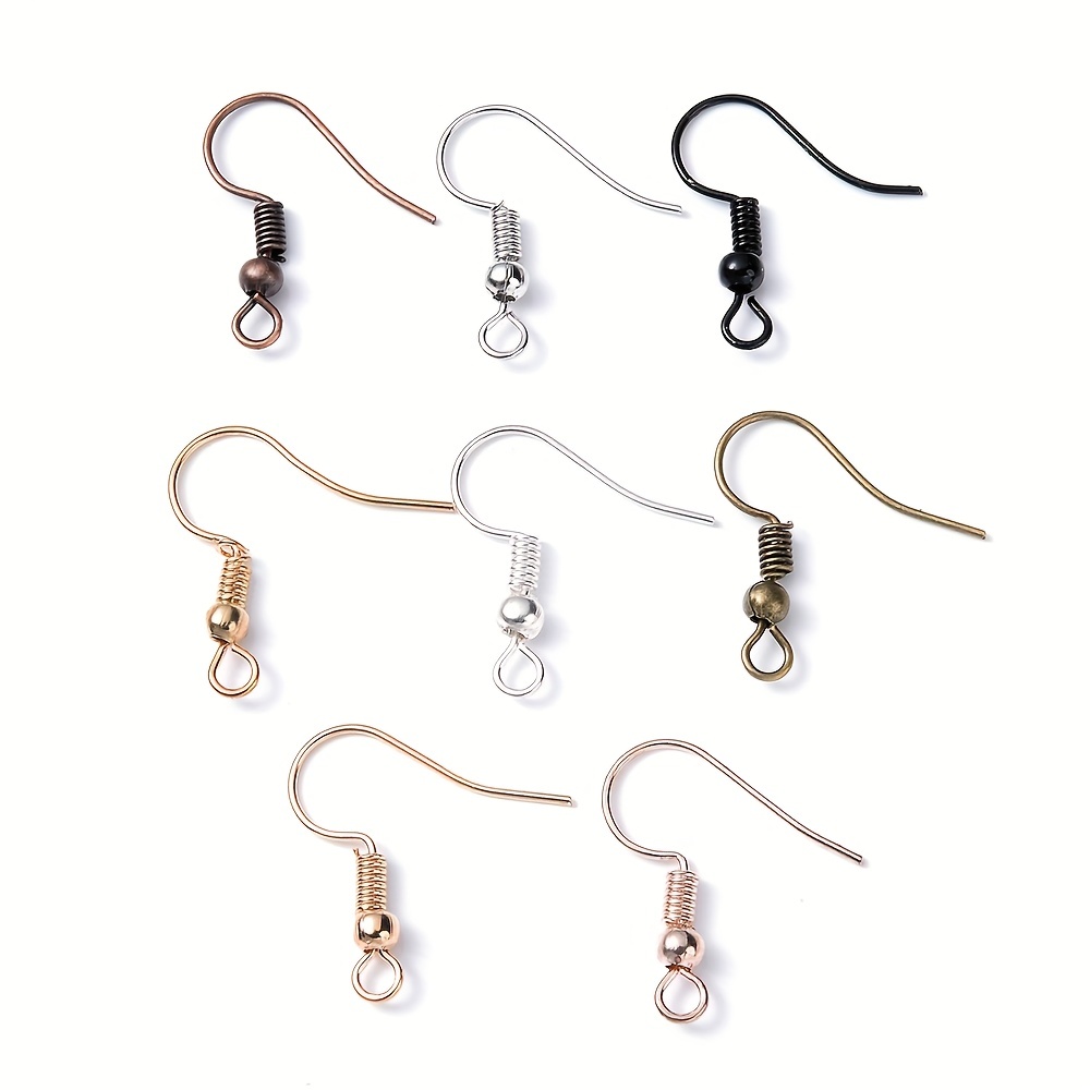 Earring Backs for Hook Earrings, Earring Hooks Jewelry Making Supplies  50Pcs for DIY Jewelry(Imitation Gold) 