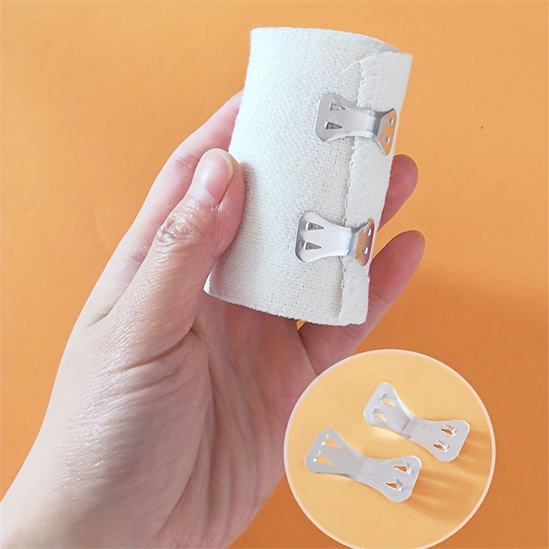 1pc Clip Closure Bandage, Non-sterile, Adjustable Breathable Gauze