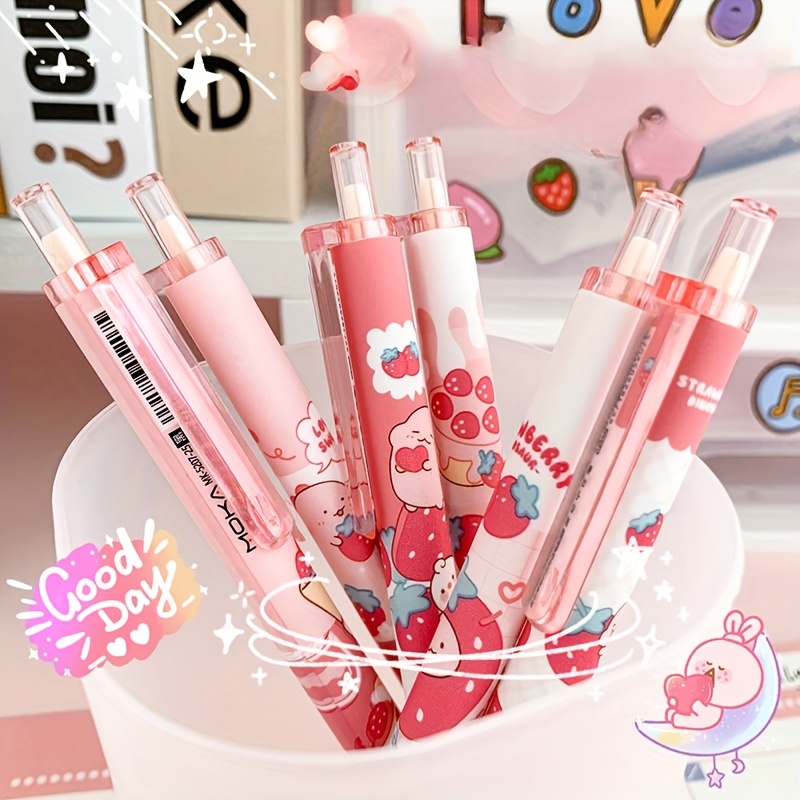 TULX 6PCS kawaii pens school supplies stationery cute stationary supplies  cute gel pens school supplies kawaii