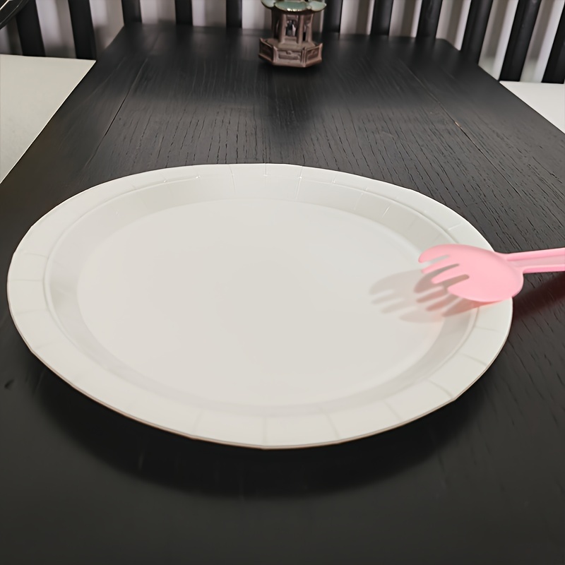 Rectangular Cake Tray White Paper Plates Disposable Dinner - Temu