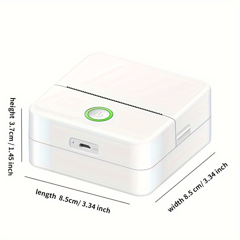 Bluetooth Wireless Rechargeable Mini Printer With Android IOS, Wireless  Receipt Label Maker Printer for Sticky Scrapbook, Label
