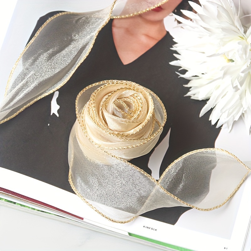 1pc Flower Packaging Fishtail Yarn Ribbon Diy Material - Temu