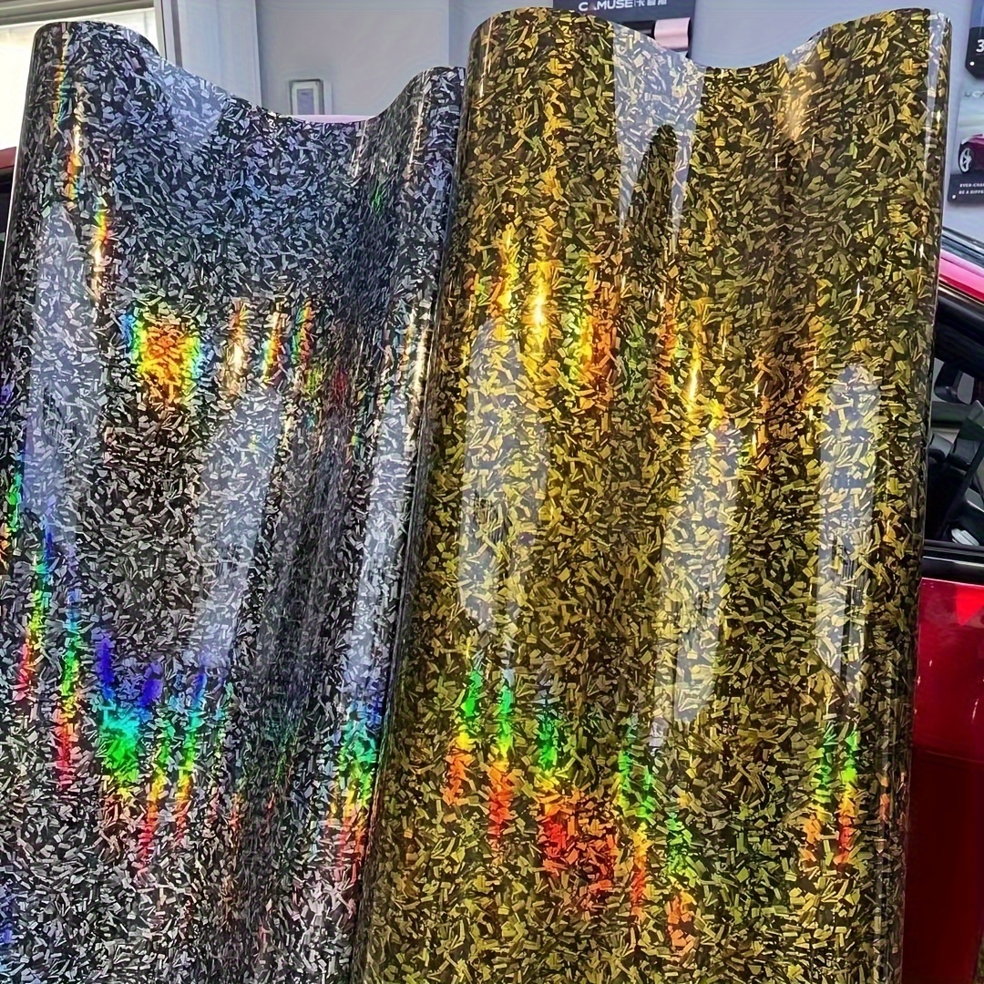 12x12 Holographic Rainbow Gradient Metallic Glitter Permanent Adhesi –  MyVinylCircle