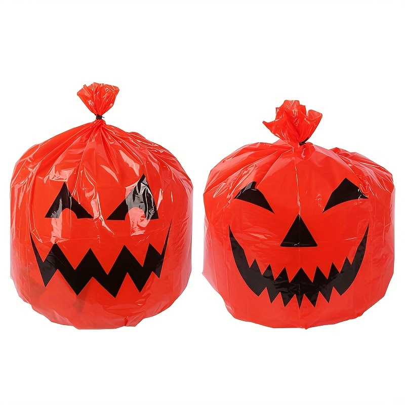 Pumpkin Leaf Bags Decorations - Jack O Lantern Outdoor Yard Fall