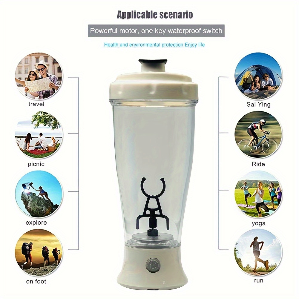 Leakproof Electric Protein Shaking Bottle, Usb Rechargeable Blender Bottles  For Protein Stirring, Suitable For Outdoor Sports, Gym Fitness - Temu