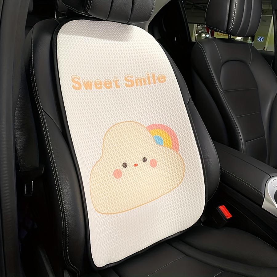 New Cartoon Bear Car Seat Cushion Pad Cellular Seat Covers Four Season  Universal Breathable Anti Slip
