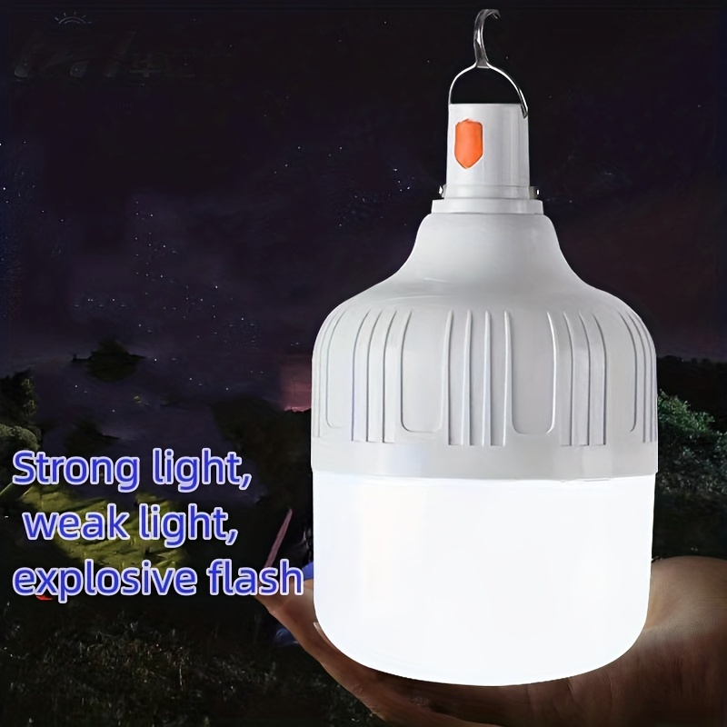 Led Rechargeable Light Bulb Night Market Stall Outdoor - Temu