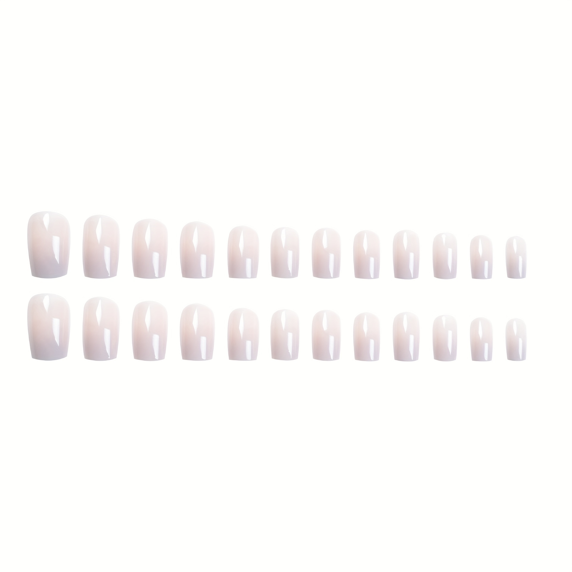 24pcs Purple Gradient Press On Nails Medium Coffin False Nails for Women