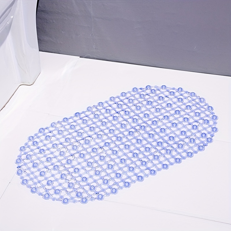 Non Slip Bath Tub Mat PVC Shower Mat With Drain Hole