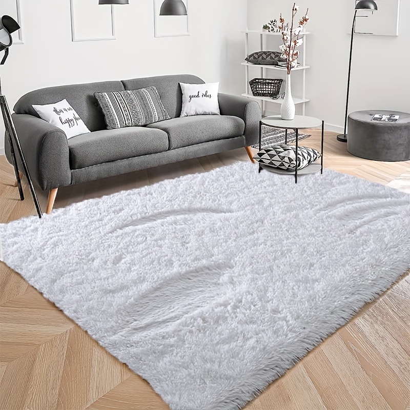 1pc Ultra Soft Plush Rug Alfombra Grande Blanca Alfombra - Temu Spain