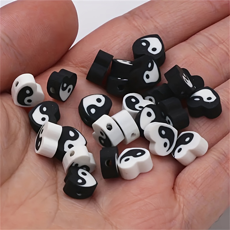 Heart Beads Jewelry Making  Polymer Bracelets Accessories - 30pcs