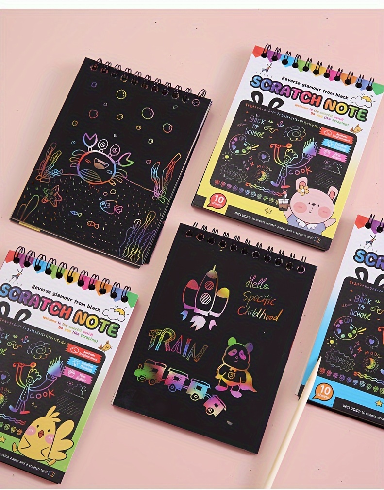 Students' Scratch Paper Book Colorful Diy Scratch Art Book - Temu Cyprus