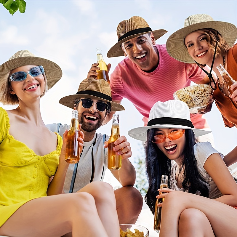 Sun Protection Women Hats Straw Hat Ladies Panama Caps Wide Brim