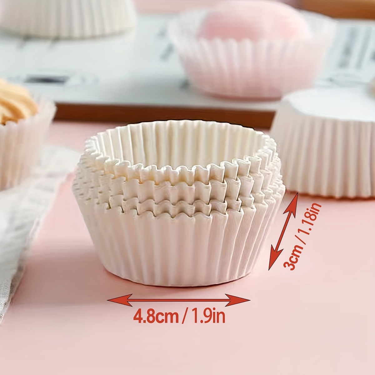 Mini Colorful Chocolate Paper Cake Cupcake Liners Baking - Temu