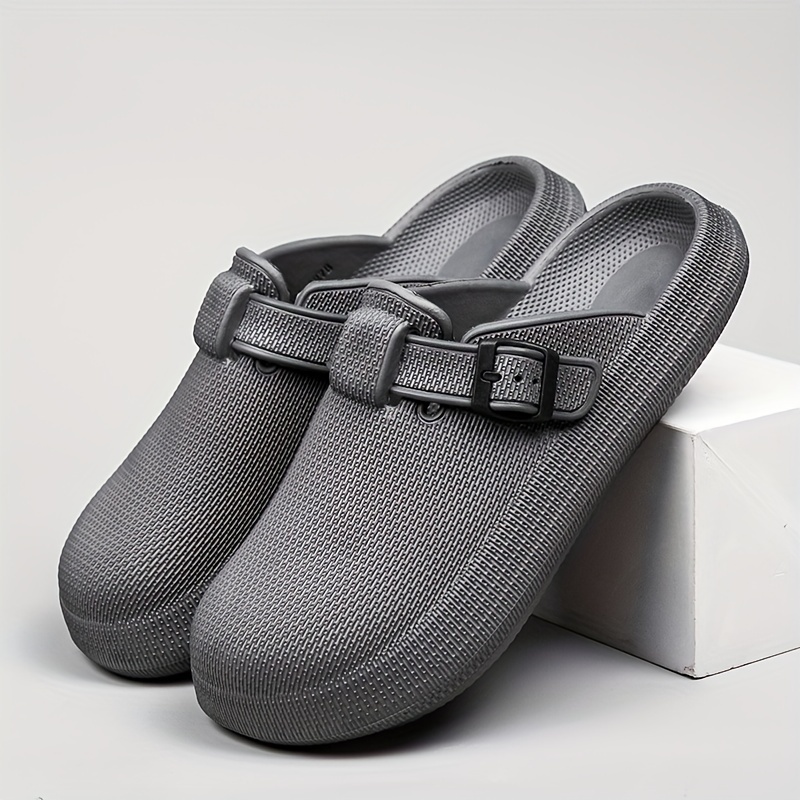 Men's Quick Dry Adjustable Buckle Strap Slip On Clogs