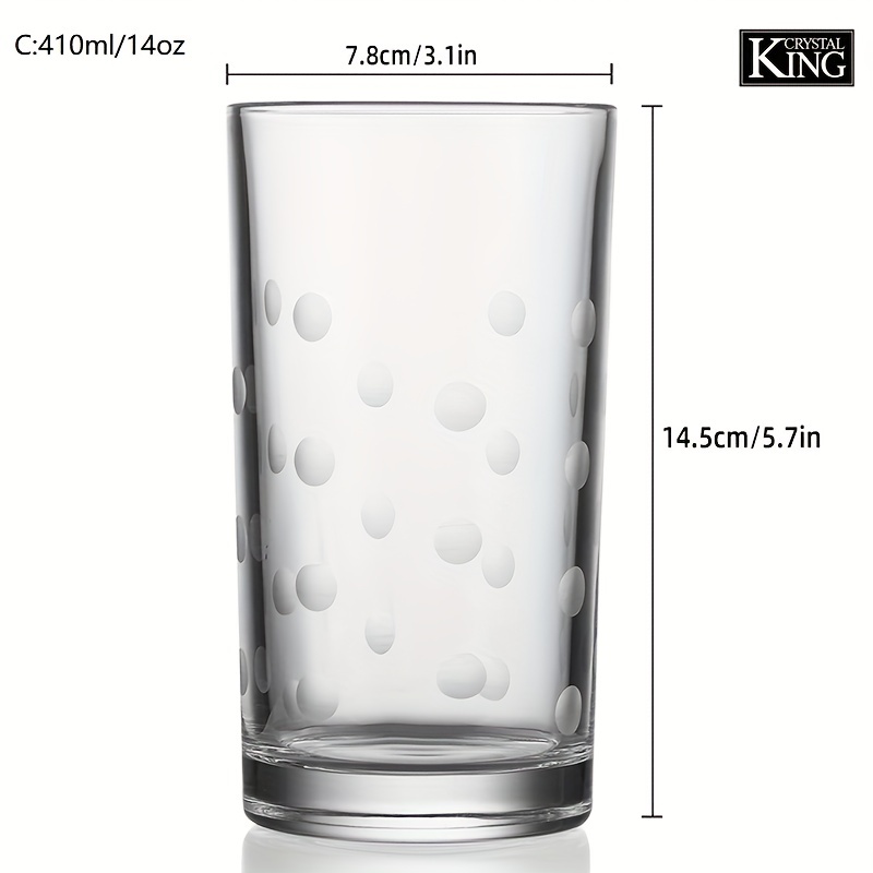 King Crystal Highball Drinking Glasses tall Glass Cups lead - Temu