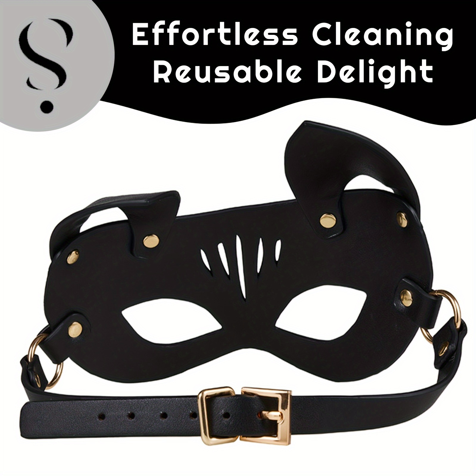 Bdsm Leather Bondage Mask Sex Face Restraint Head Hood Sm Temu