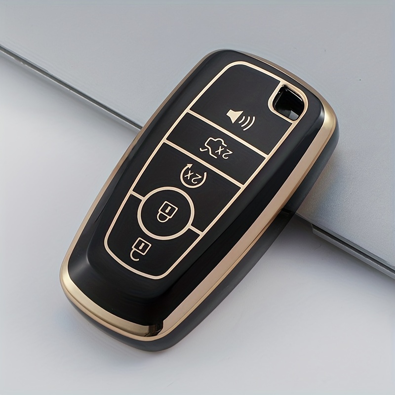 1pc 5 Buttons Tpu Jade Pattern Car Key Case Cover For Ford Focus Escort  Escape Edge Taurus Festiva Mondeo Keychain Car Accessories - Automotive -  Temu