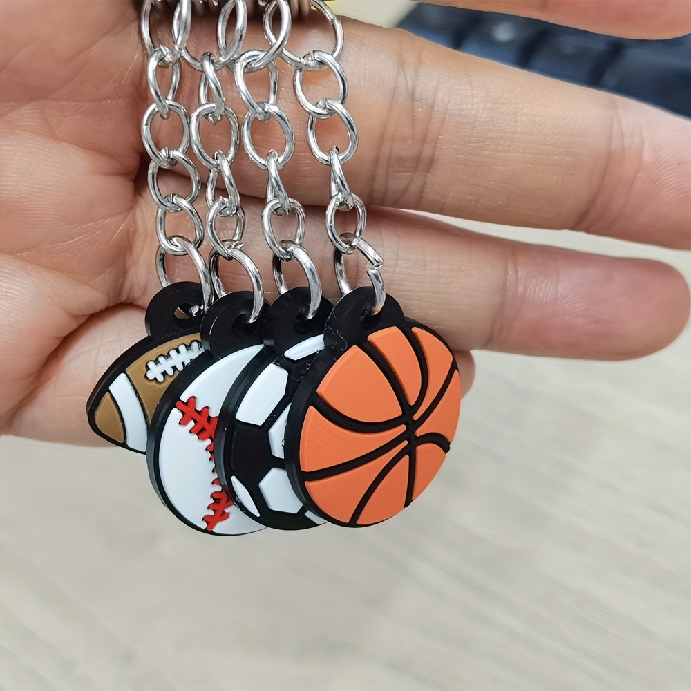 Creative Sports Keychain PVC Soft Rubber Keychain Perfect Gift