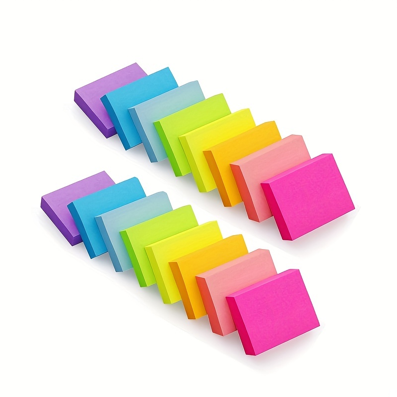 7 Color Mini Sticky Notes Set Perfect Office School Diary - Temu