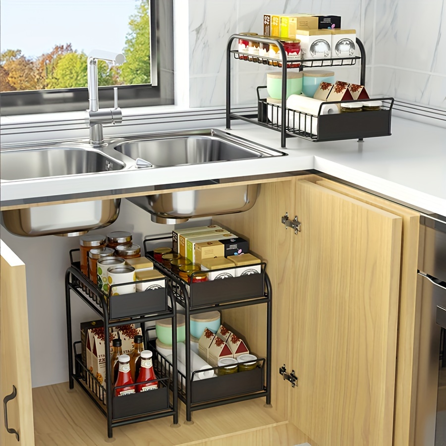 Pull Out Spice Rack Kitchen Organization Pull Out Spice Rack - Temu United  Arab Emirates