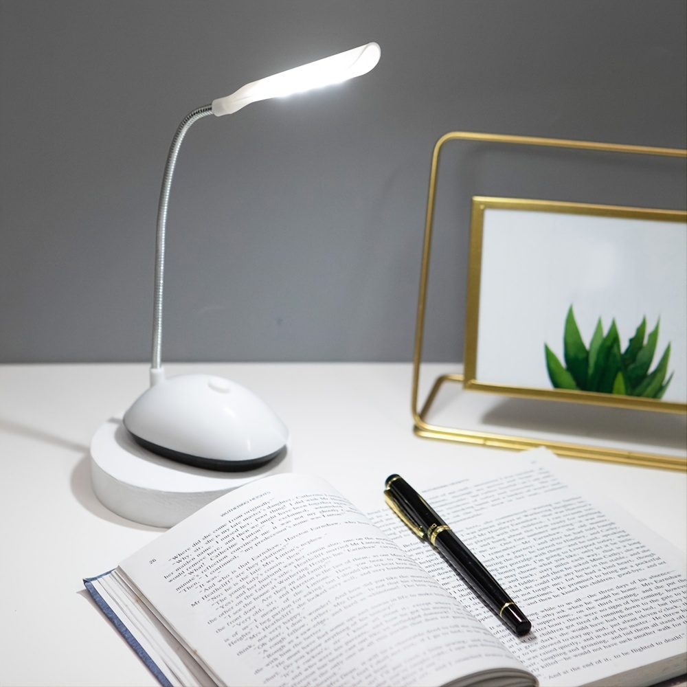 Led Desk Lamp Flexible Gooseneck Led Table Lamp, Battery Operated Compact Portable  Lamps Button Control Eye-caring Reading Lights For Reading Bedside Study  Bedroom Desk Student, Battery Not Included - Temu