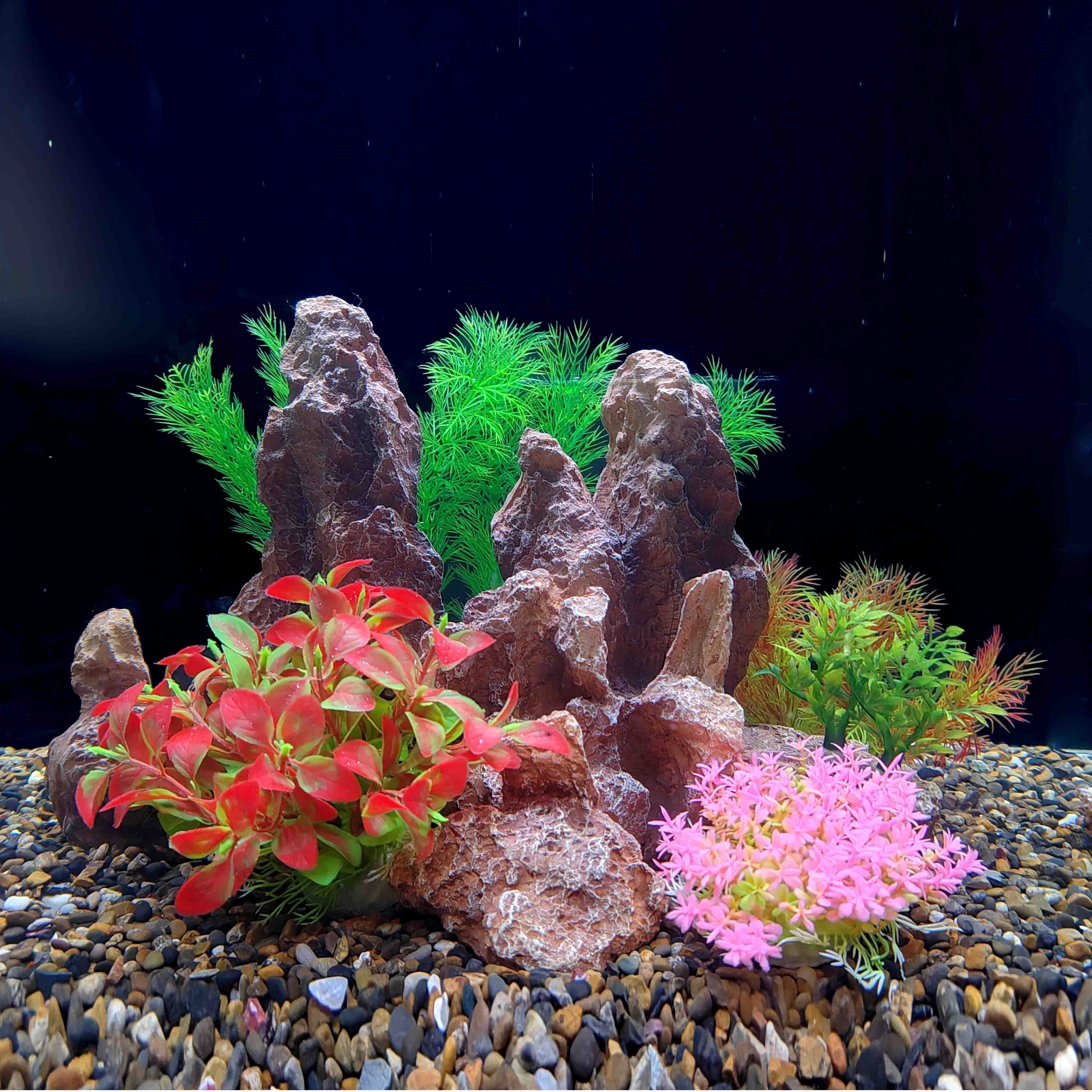 Fish Tank Aquarium Landscape Rockery Landscaping Decor - Temu