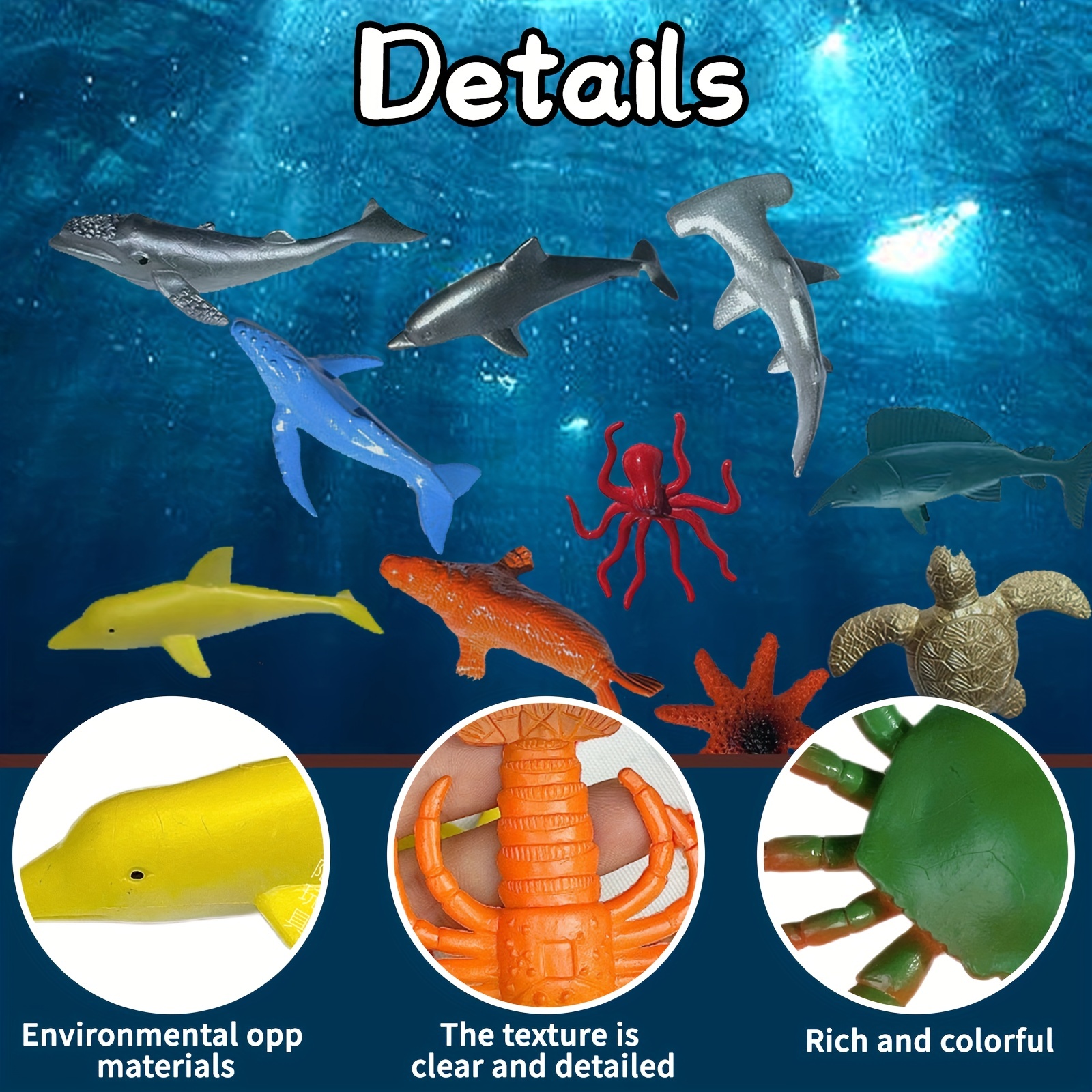 Marine Life Fish Crab Starfish Mini Toy Plastic Multi style - Temu