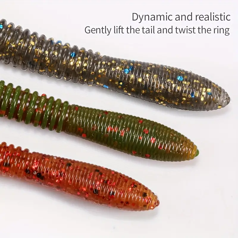 Bionic Earthworm Fishing Lure Soft Worm Lure Set Freshwater - Temu Canada