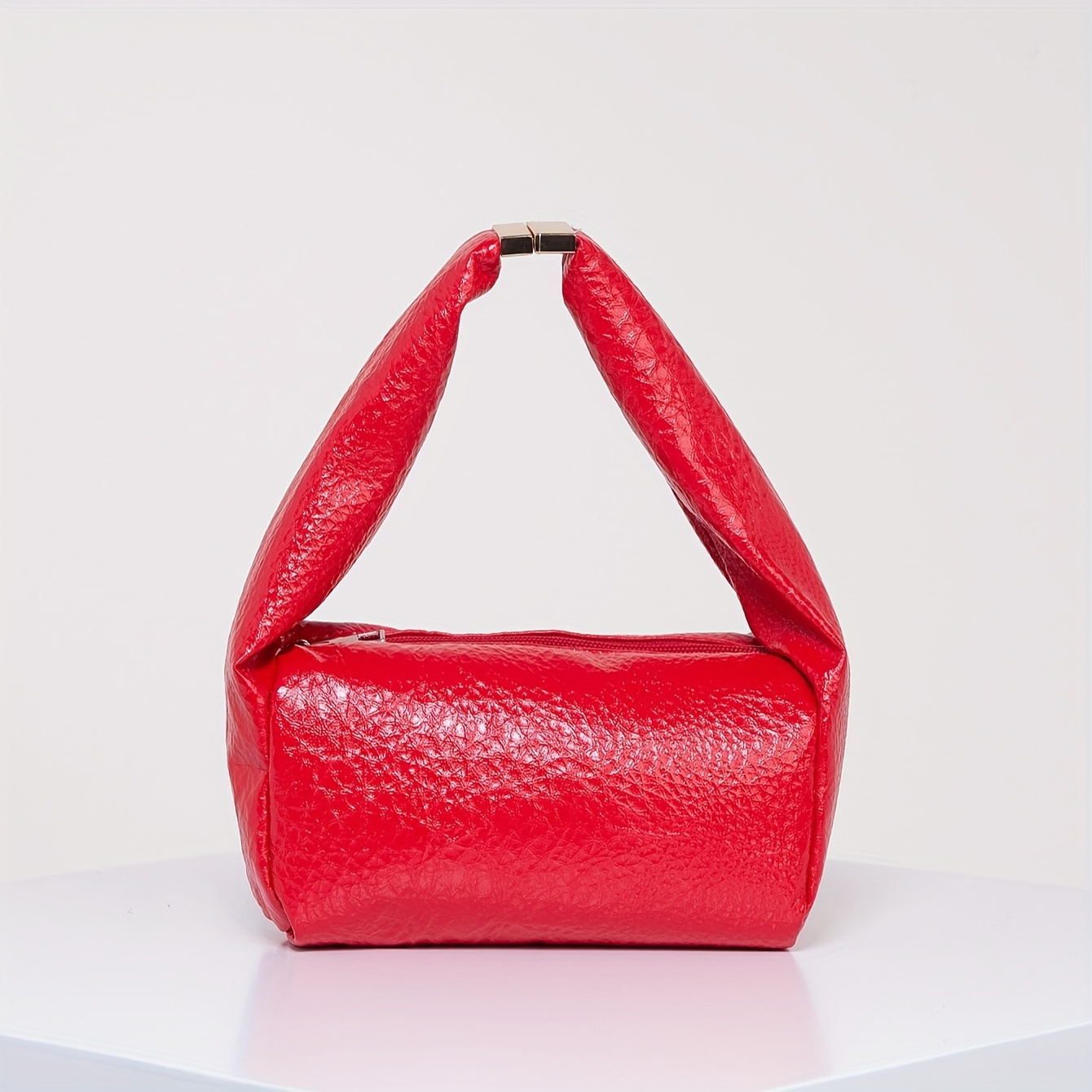 Solid Color Square Satchel Bag match Pu Leather Handbag - Temu United ...