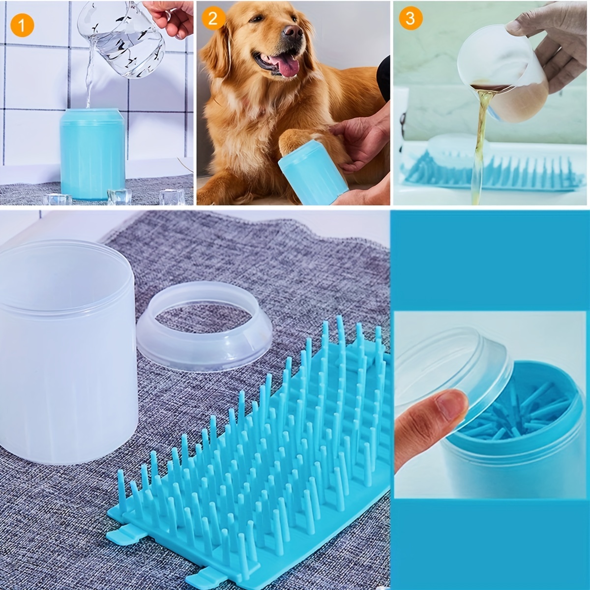 Nettoyant Pour Pattes De Chien, Tasse Avec Serviette, Lave-pieds