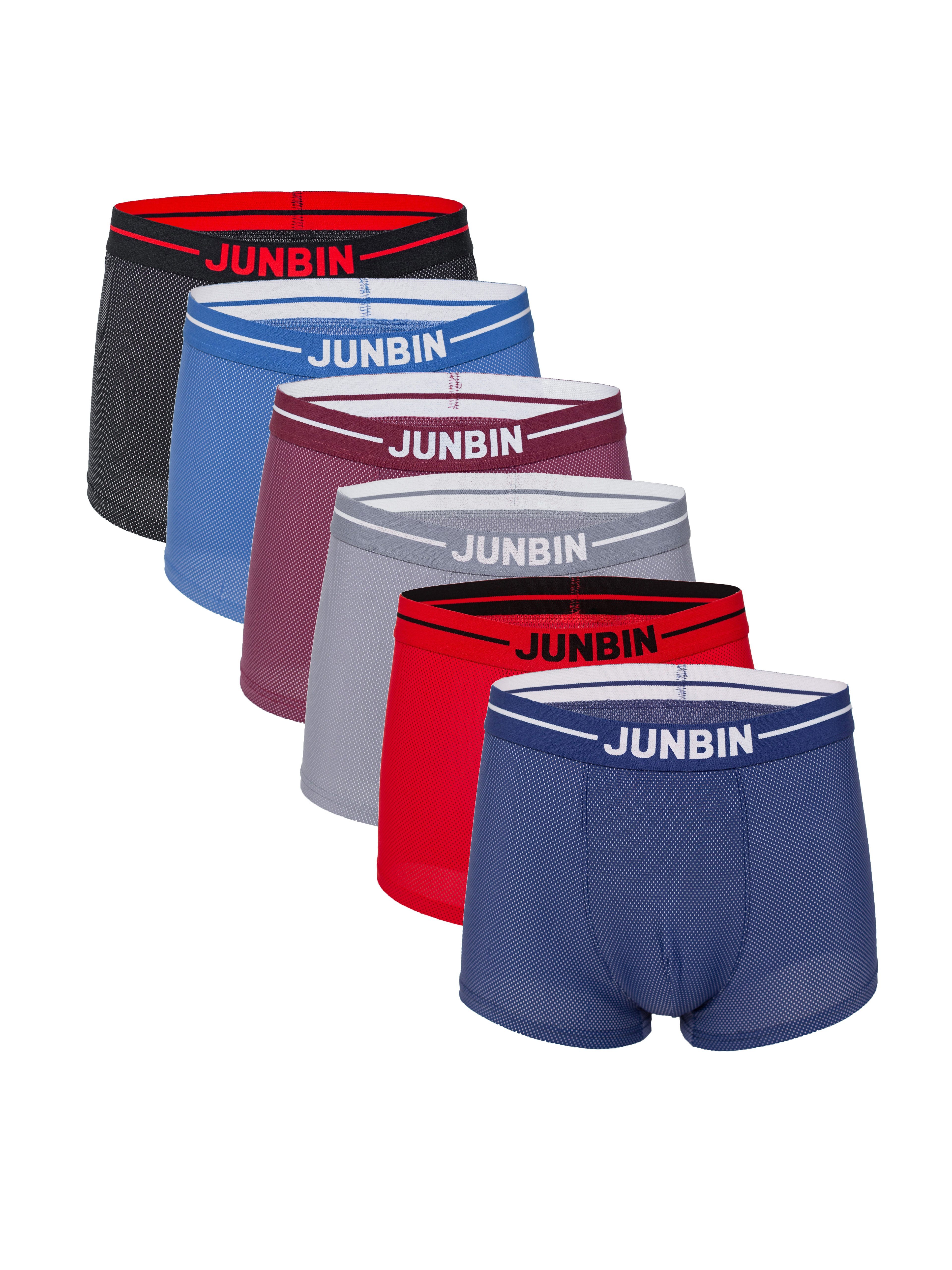 6pcs Men's Underwear, Breathable Comfy Boxer Briefs Shorts, Trendy  Underpants