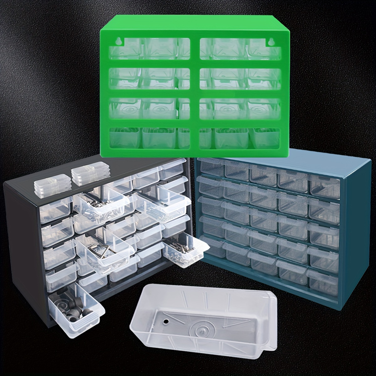 Plastic Multi-Grid Drawer Organizer Storage Box Tool Case - China Wall  Mount Hardware Boxes and Drawer Parts Organizer price
