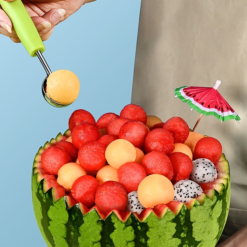 Spring-loaded Stainless Steel Melon Ballers Scoop For Fruit, Cookie, Ice  Cream, And Small Melons - Easy To Use And Durable - Temu
