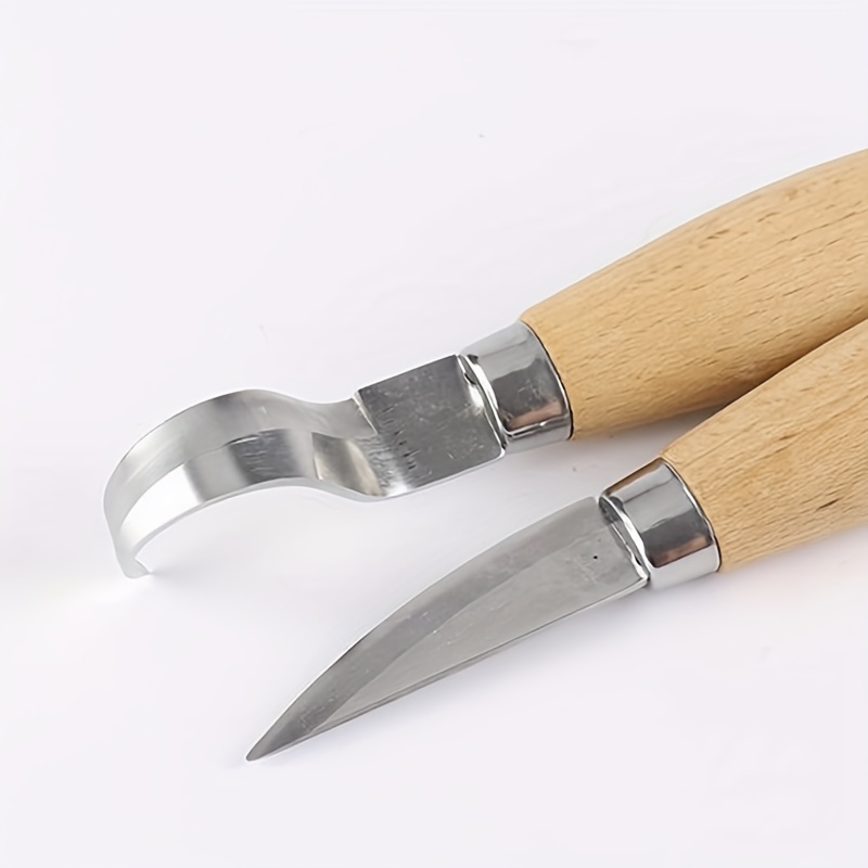 Stainless Steel Wood Carving Cutter Woodwork Sculptural Wood Handle Spoon  Hook Knife Carving Tools DIY Woodcut Art Craft Tool - AliExpress