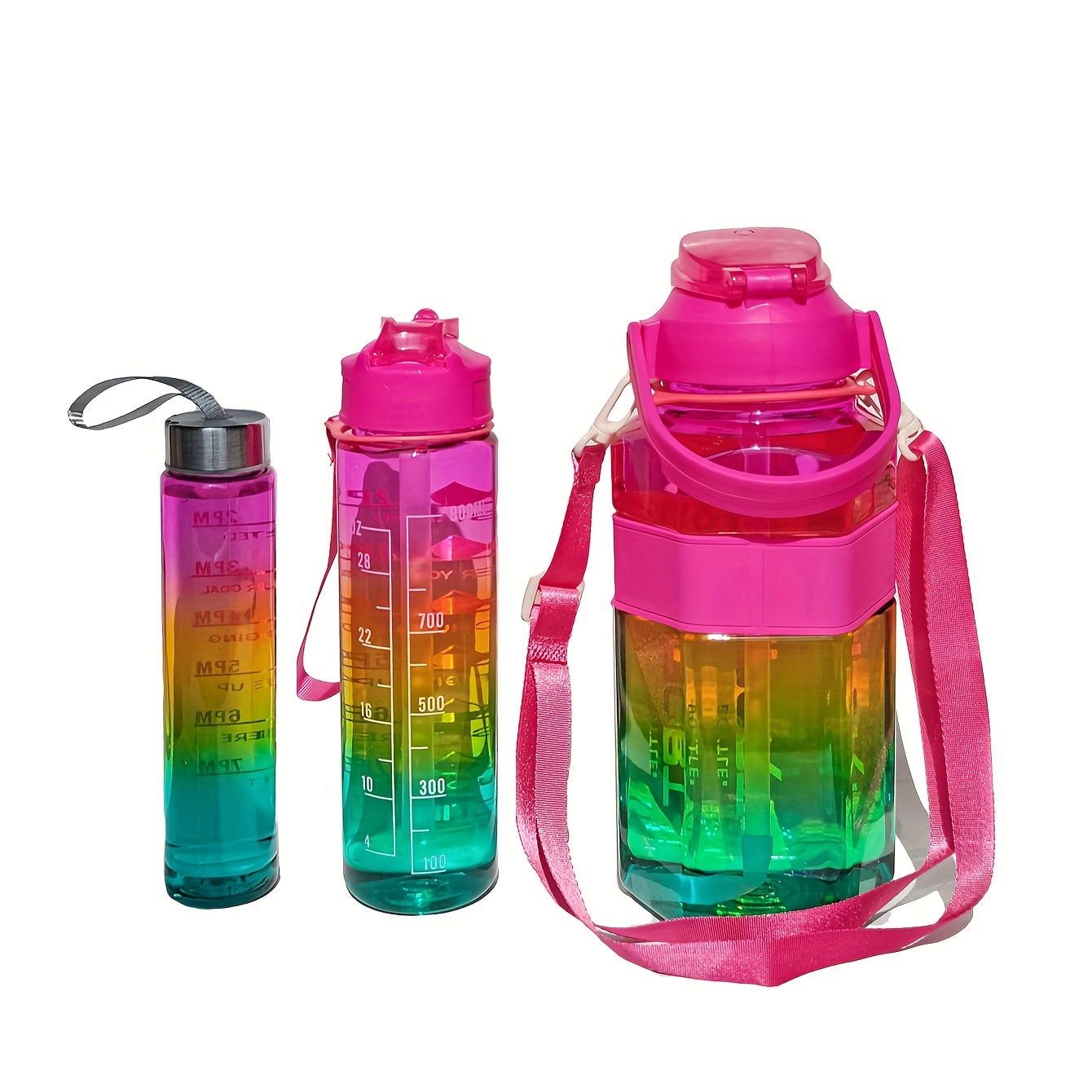 1pc/3pcs Botella Agua Motivacional Juego Tazas Agua - Temu