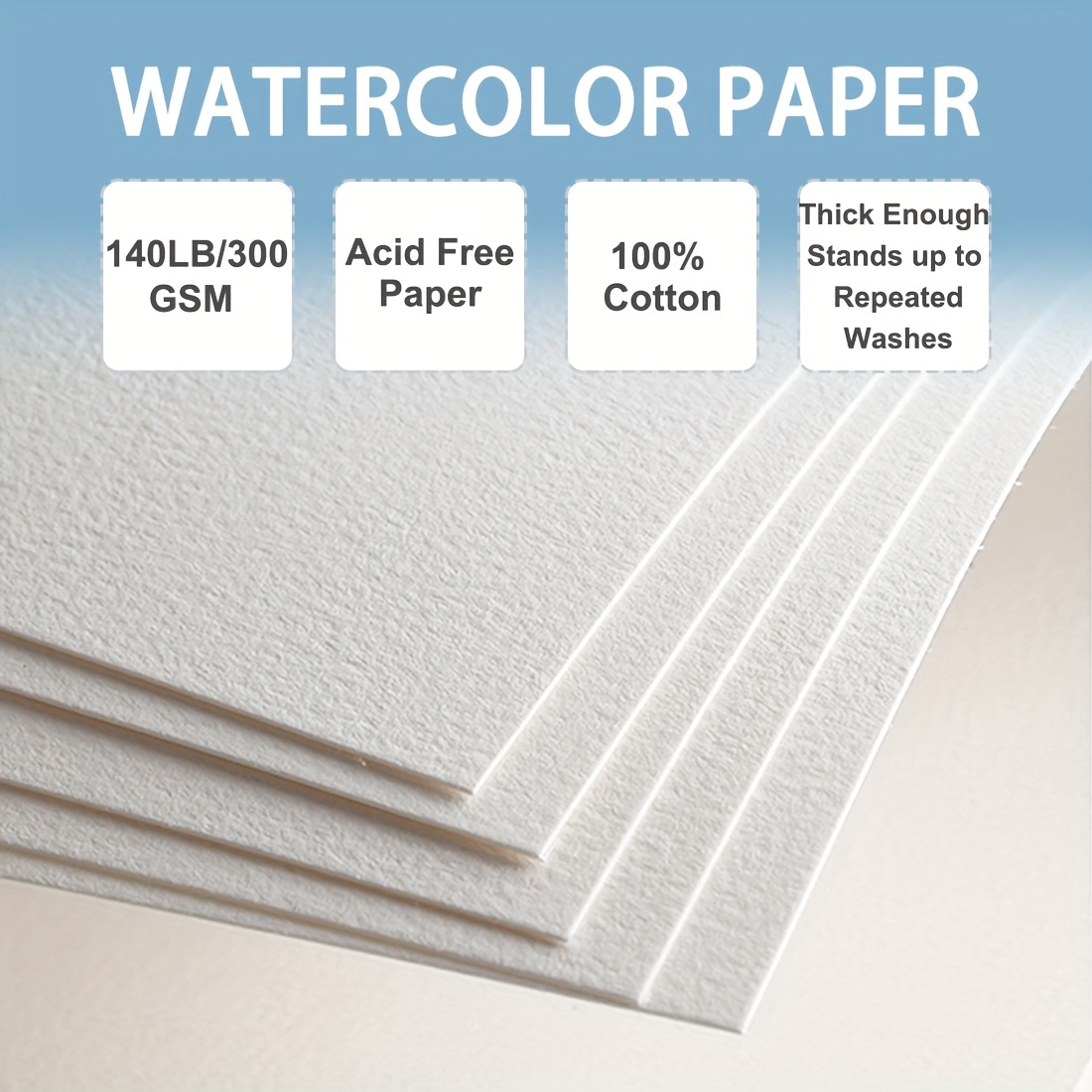 Watercolor Papers (300gsm) A4/a5 Acid free Paper Perfect For - Temu