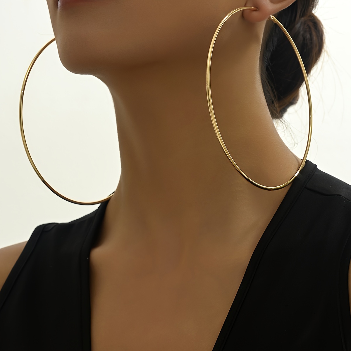 Exaggerated Temperament Big Earrings Circle Women's Jewelry