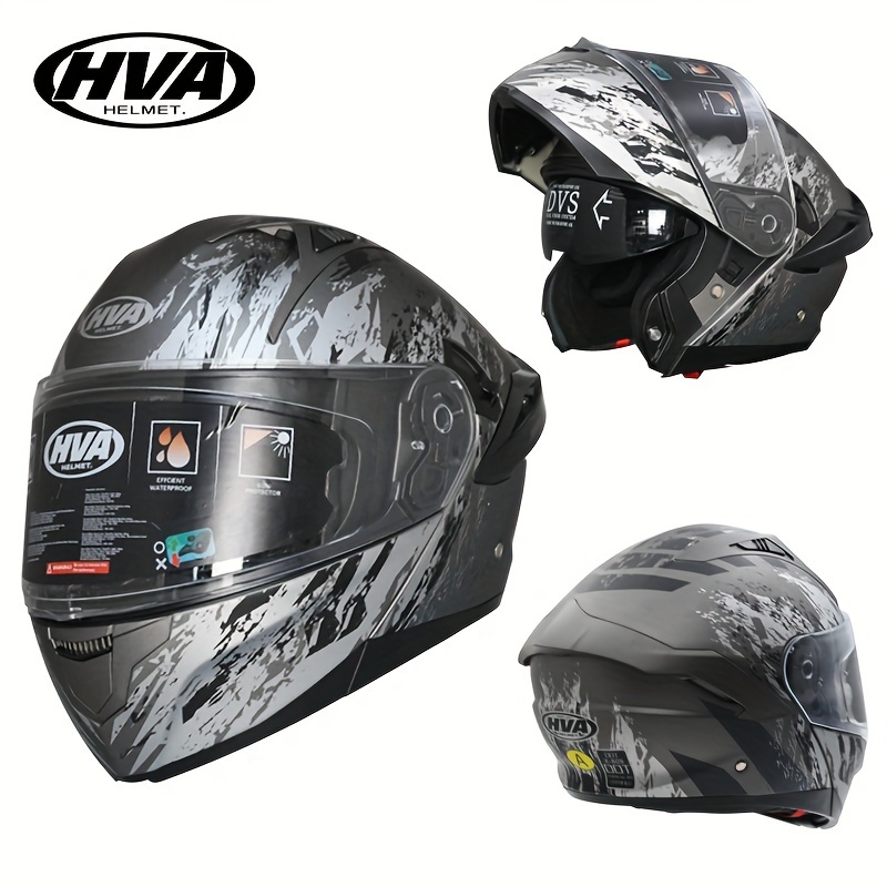 Cascos Bluetooth para motocicleta, casco modular de cara  completa abatible HD de doble visera, casco aprobado por DOT, cascos de  motocicleta para hombres y mujeres, casco protector de cubierta completa  para