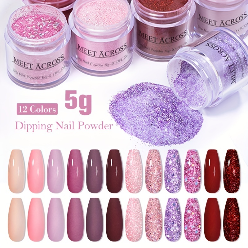 Nail Glitter Dipping Powder Natural Dry Nail Art Decoration - Temu