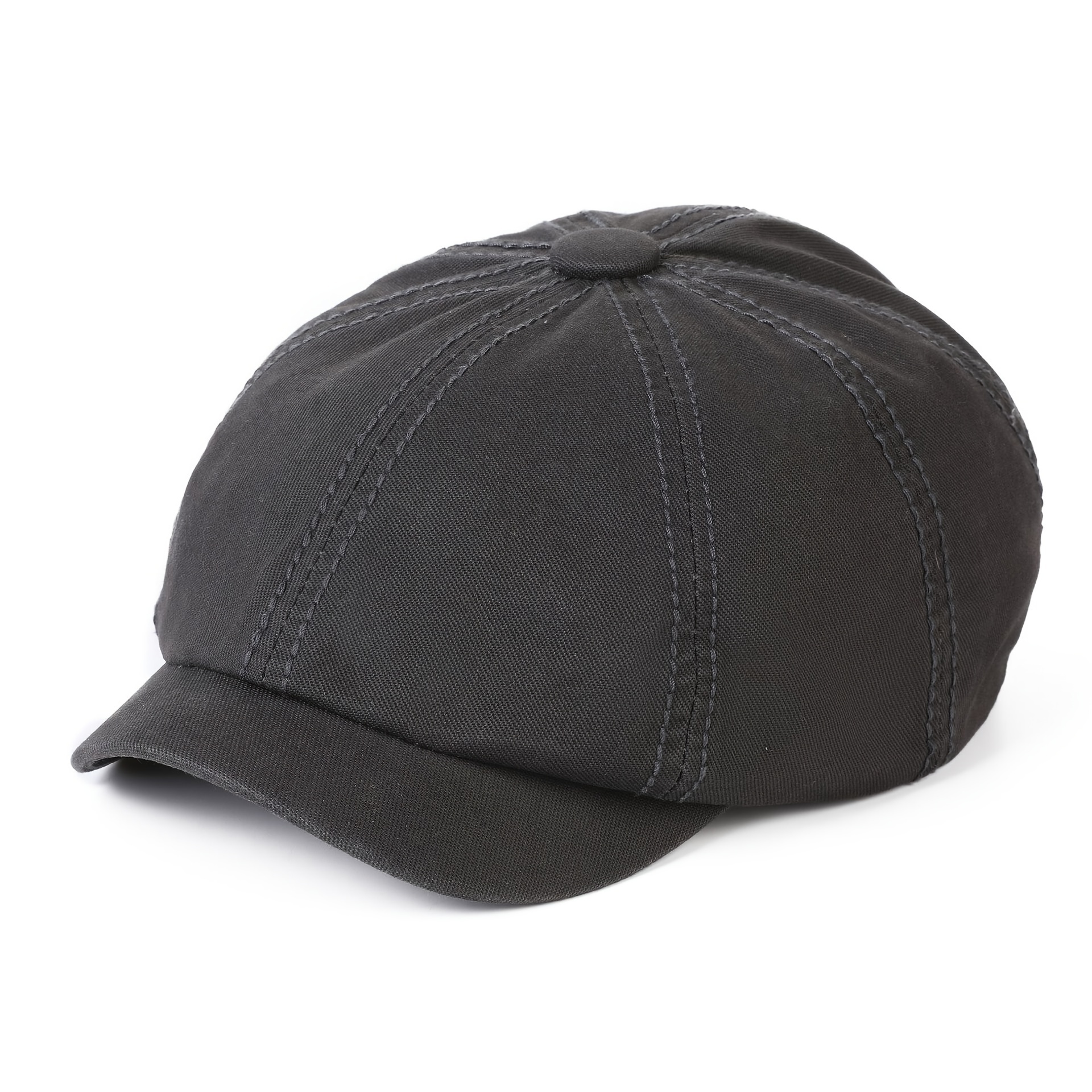 Men's British Retro Flat Solid Cap