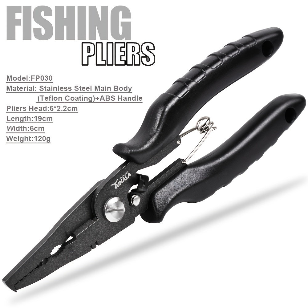 MNFT 1PCS Fishing Pliers Multi-function Scissors, Fish Hook Remover&Line  Scissors, Braided Line Cutters, Split Ring Opener Tool